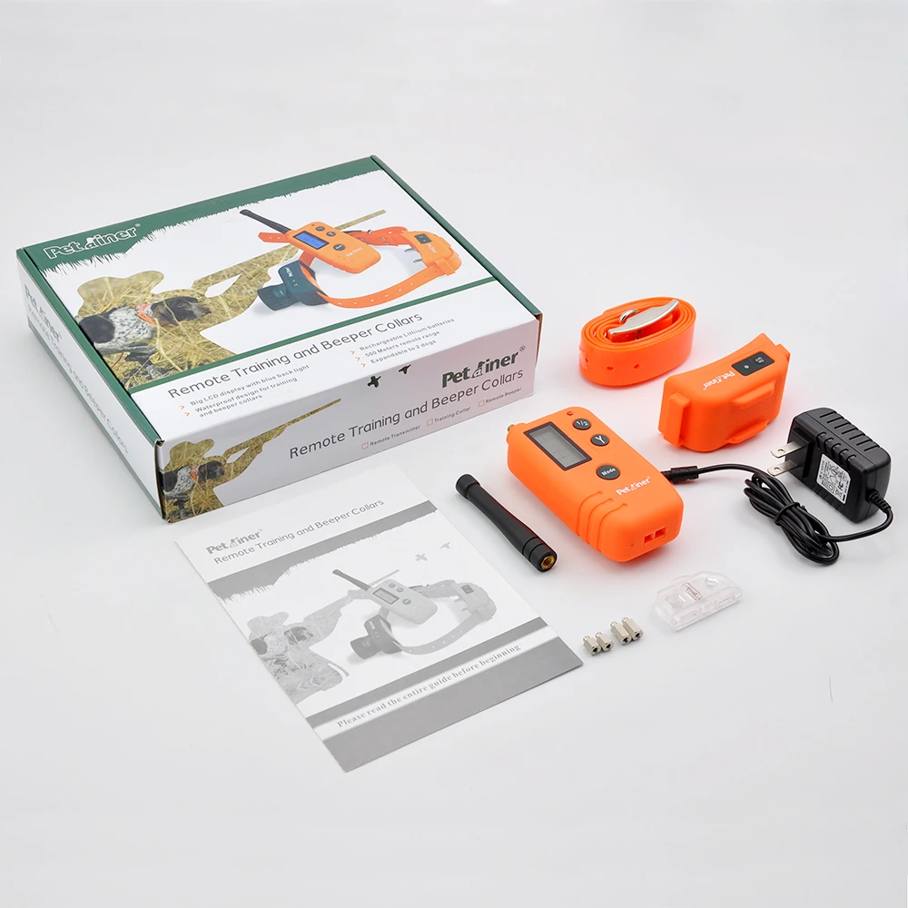 Petrainer 910T перезаряжаемый и дистанционный охотничий звуковой сигнал для собак ошейник с собачьим ударным воротником