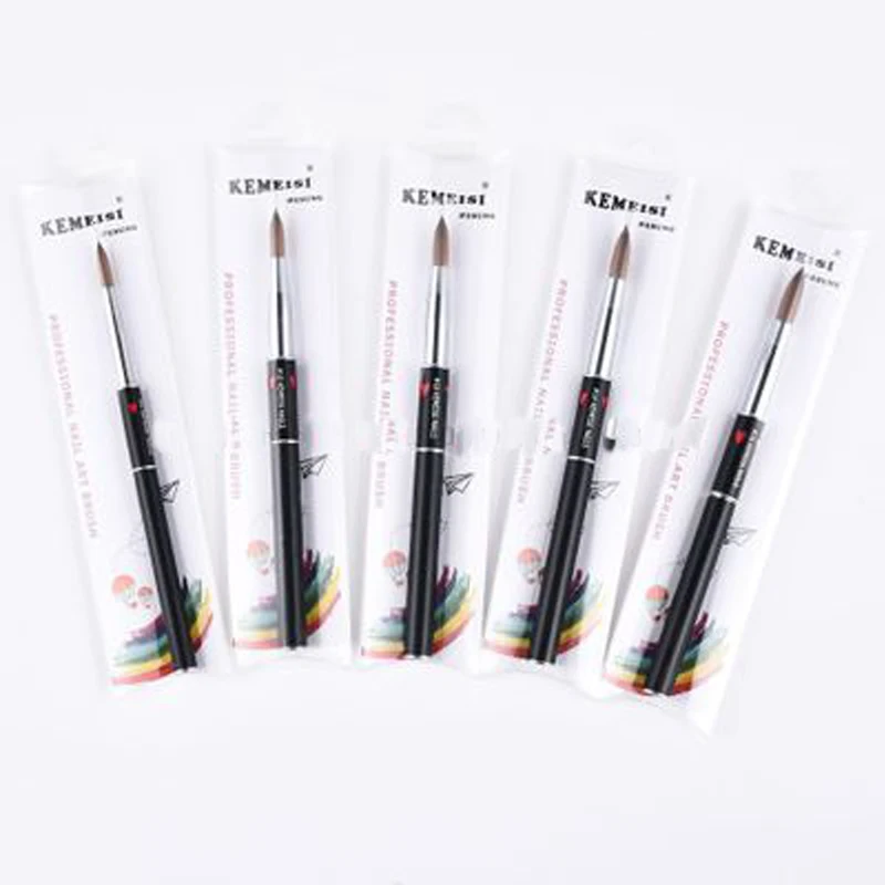 Набор кистей для дизайна ногтей 1 шт. чистый колинский Соболь УФ гель акриловый