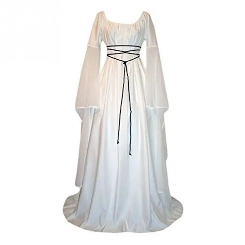 Вечернее платье для девочек с длинным рукавом средневековое Дамская мода