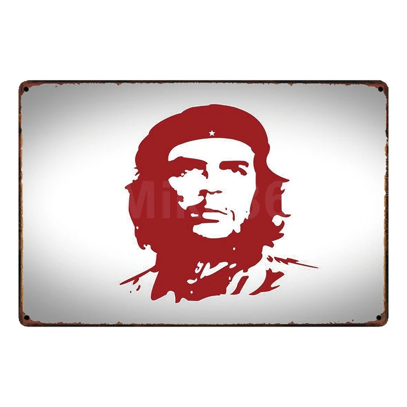 [Mike86] CHE GUEVARA настенная декоративная металлическая табличка в стиле ретро