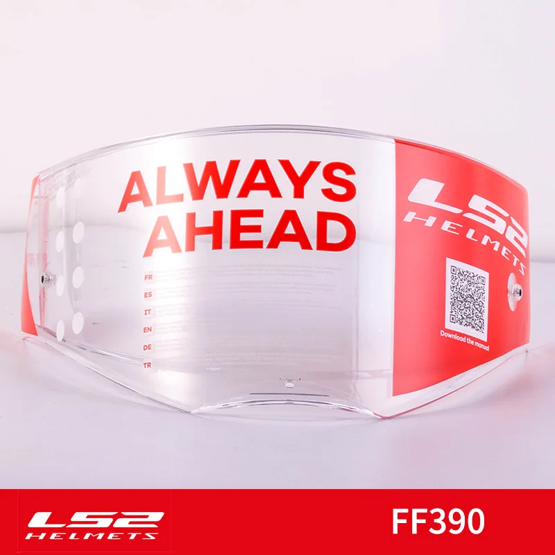LS2 FF390 выключатель хром-шлем с покрытием объектива Серебряный красочный дым Радуга козырек только для LS2 FF390 с анти-туман Pinlock отверстия - Цвет: FF390 Transparent