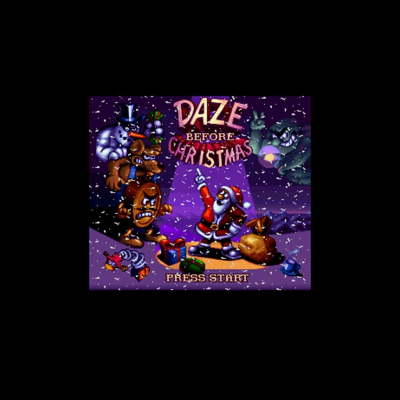 Daze перед Рождеством 16 бит большой серый карточная игра для NTSC игры Прямая