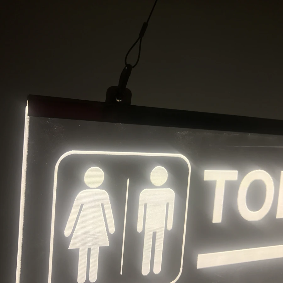 Электронный светодиодный светильник ed Signs для деловых дисплеев туалет и