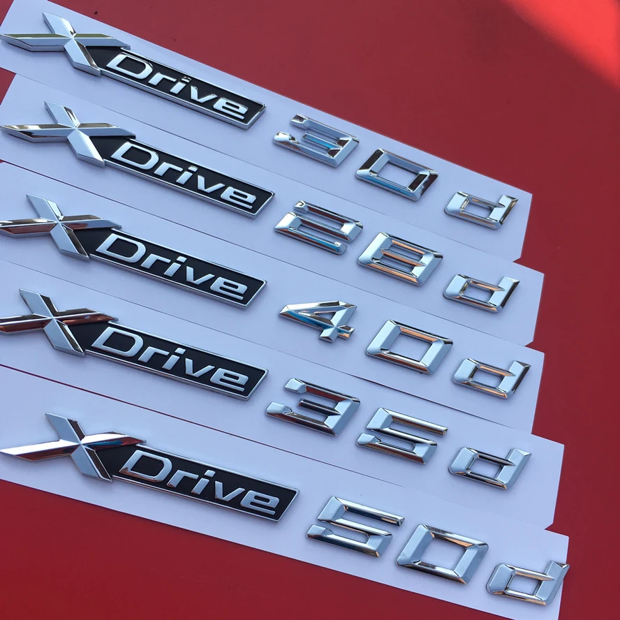 3D наклейка для стайлинга автомобиля ABS BMW X1 X3 X4 X5 Series Xdrive 20d 25d 30d 35d дверная s M