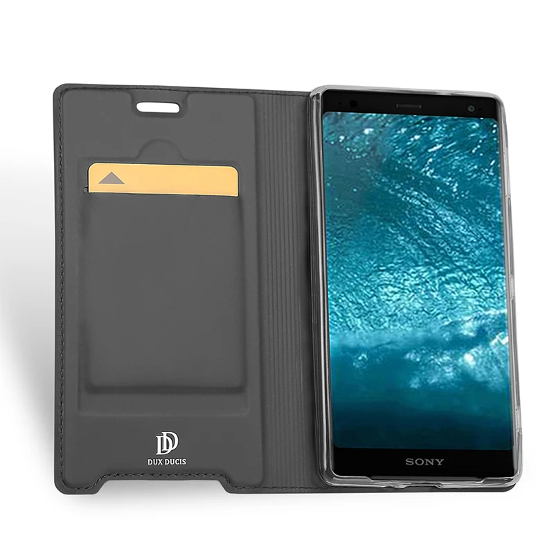 DUX DUCIS флип чехол из искусственной кожи для Sony Xperia XZ3 Роскошный бумажник XZ 3 6 0