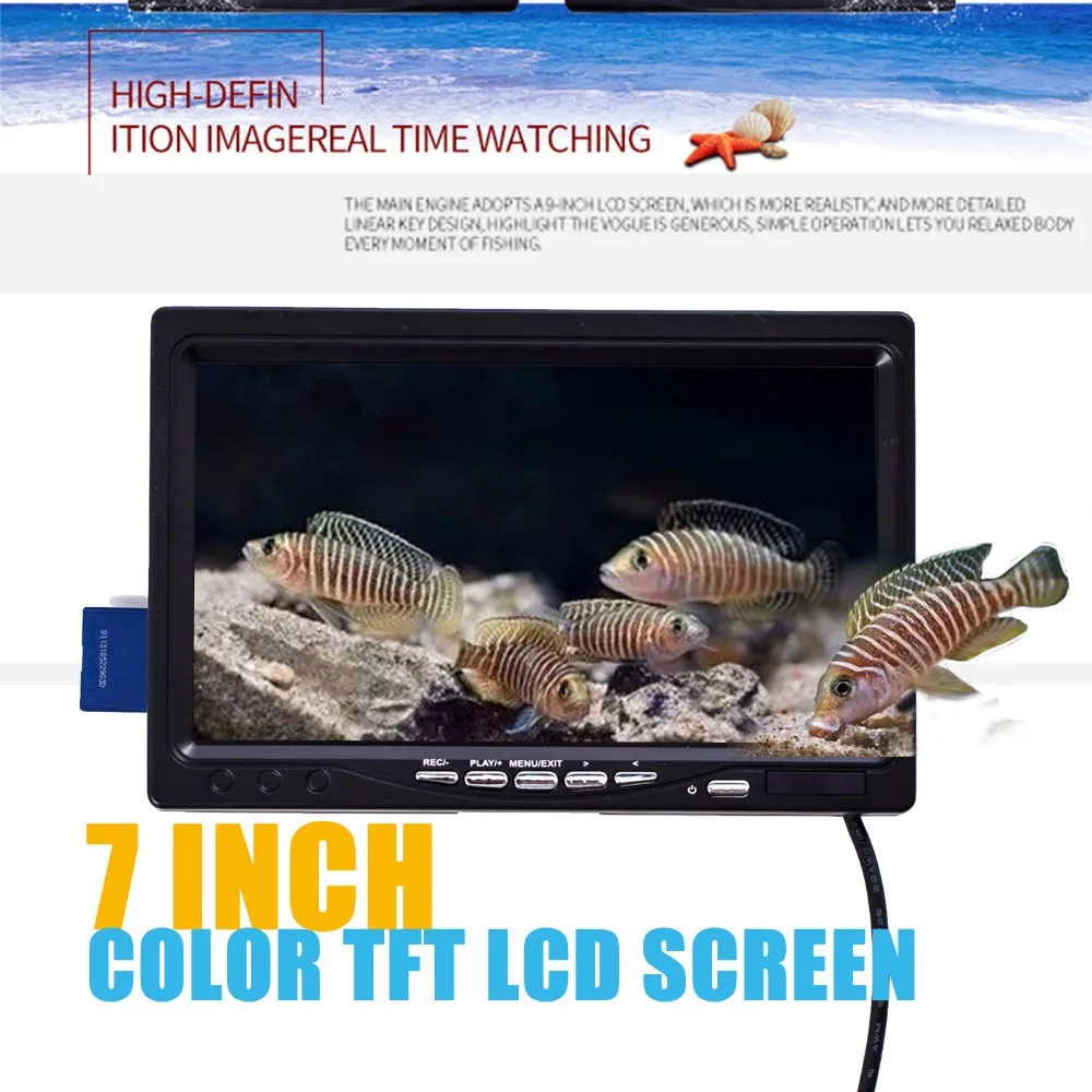 WF13W 15 м 30 50 WIFI рыболокатор видеокамера 7 дюймовый ЖК монитор HD 1000TVL подводная
