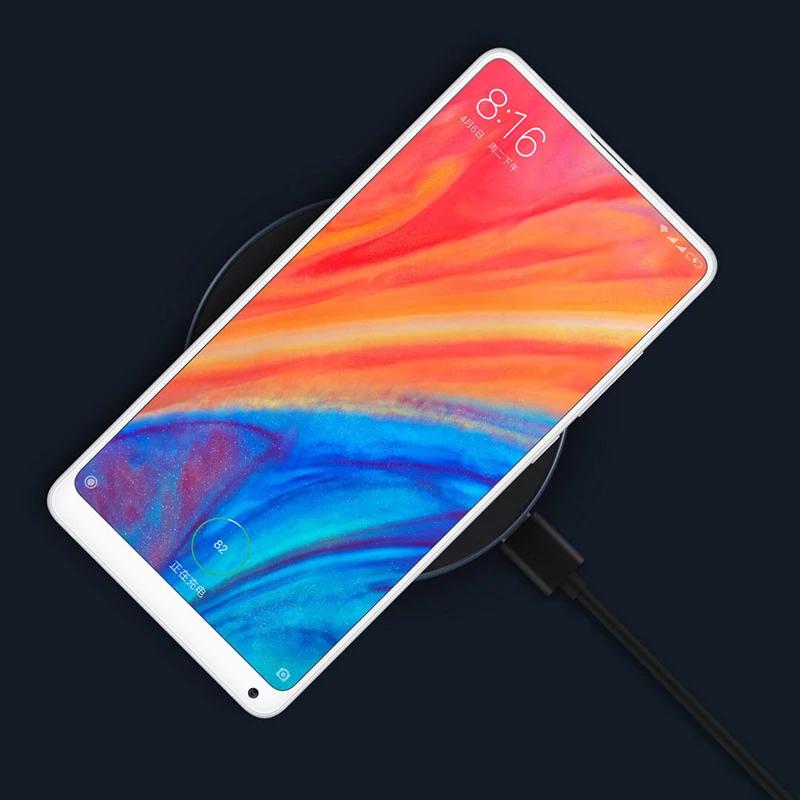 Оригинальное Беспроводное зарядное устройство Xiaomi 10W Qi для iPhone X XS Max 8 Plus быстрая