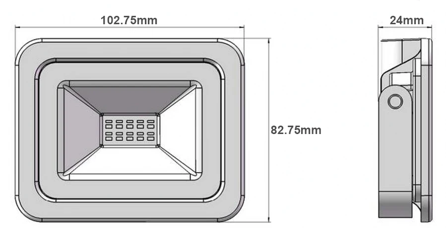 ZESOL 10 Вт 220 В светодиодные наружные прожекторы прожектор водонепроницаемый IP66
