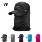 Солнцезащитный ветронепроницаемый Зонт бейсбольная кепка мужская черная велосипедная Москитная Кепка для грузовика Gorra Hombre быстросохнущая Водонепроницаемая шапка для папы для мужчин CZX87