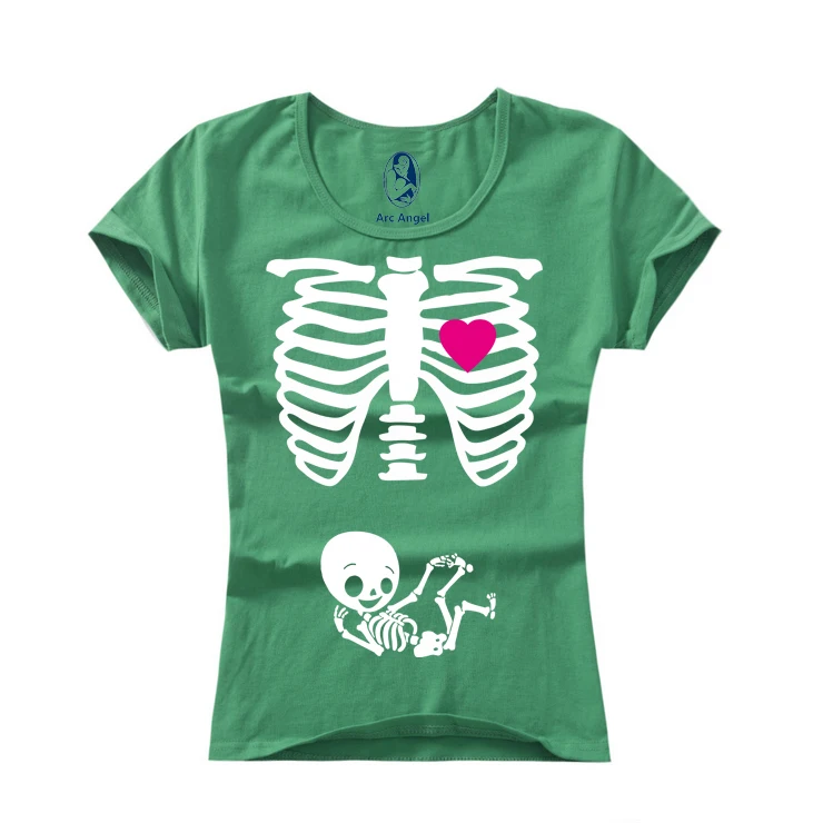 2018 для беременных и матерей после родов забавная одежда с принтом xray skeleton bany