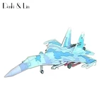 1:50 DIY 3D истребитель Sukhoi Su-35, бумажная модель самолета, сборная ручная работа, игра-головоломка сделай сам, детская игрушка Denki  Lin