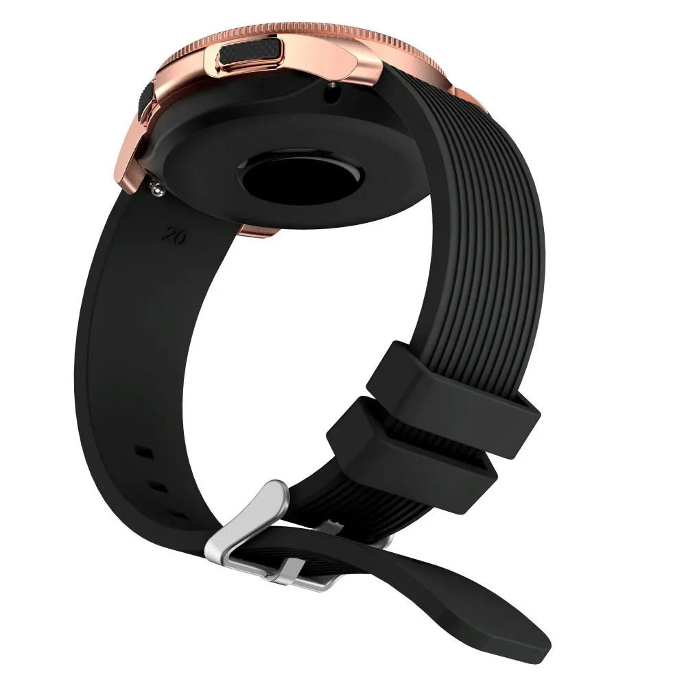 Ремешок силиконовый для спортивных часов браслет Active2 Samsung Galaxy Watch 42 мм спортивное