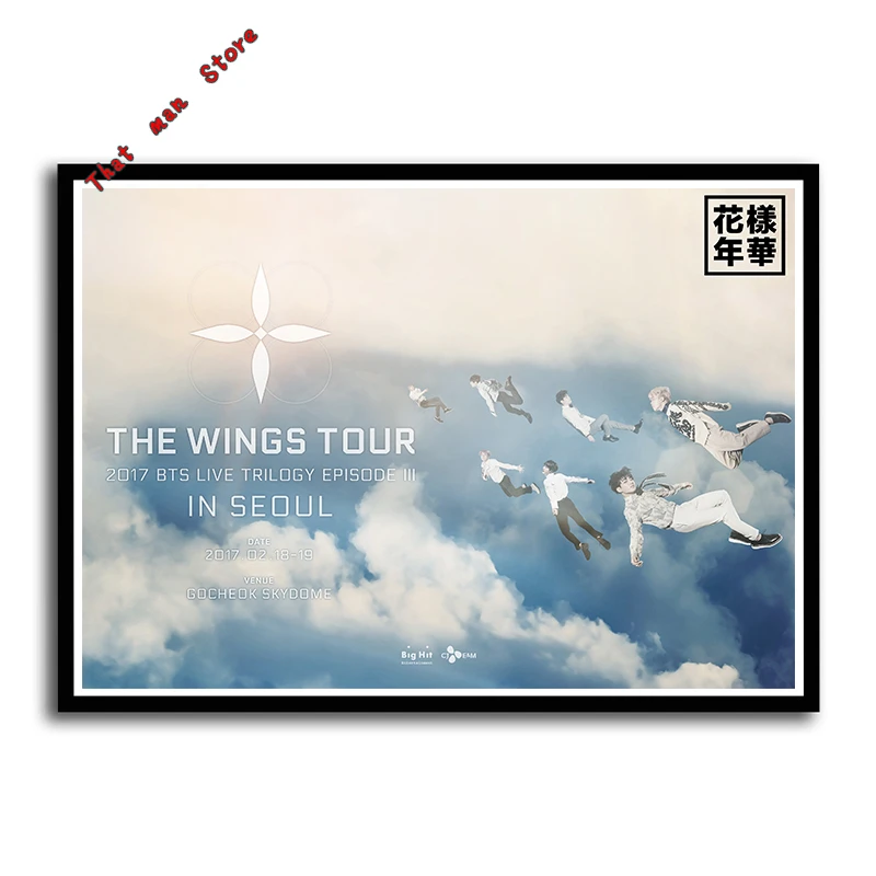 Kpop bangtan Плакаты для мальчиков наклейки на стену белая бумага принты украшение дома искусство подарок - Цвет: Светло-зеленый
