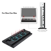 for xbox one slim cooling dock vertical stand built in 3 high speed fans 2 port usb charing dock for xbox one s