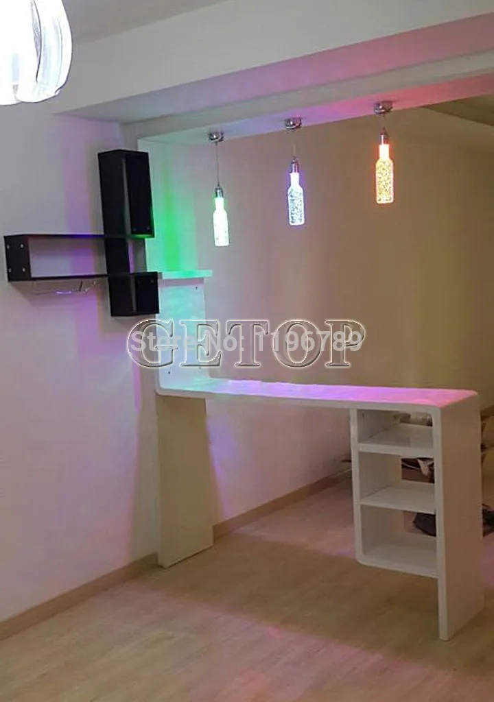 Best Price Bubble Crystal Bottle Pendant Lights BAR lamp creative personality LED restaurant crystal art 6 color for shoose | Лампы и