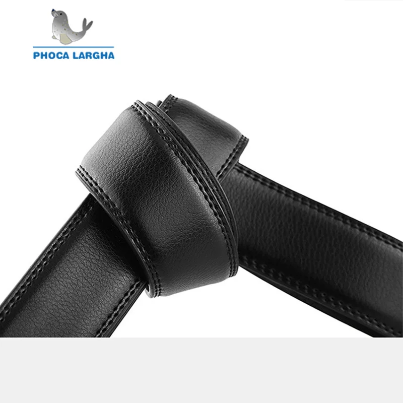 

No Buckle 3.5cm Wide Men's Genuine Leather Belt Without Automatic Buckle Strap Designer Belts Men High Quality