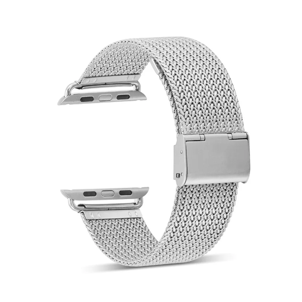 Laforuta Milanese Loop Band для Apple Watch 44 мм/42 мм браслет для iwatch ремешок 40 мм/38 мм наручные часы из нержавеющей стали серии 4 3 2 1