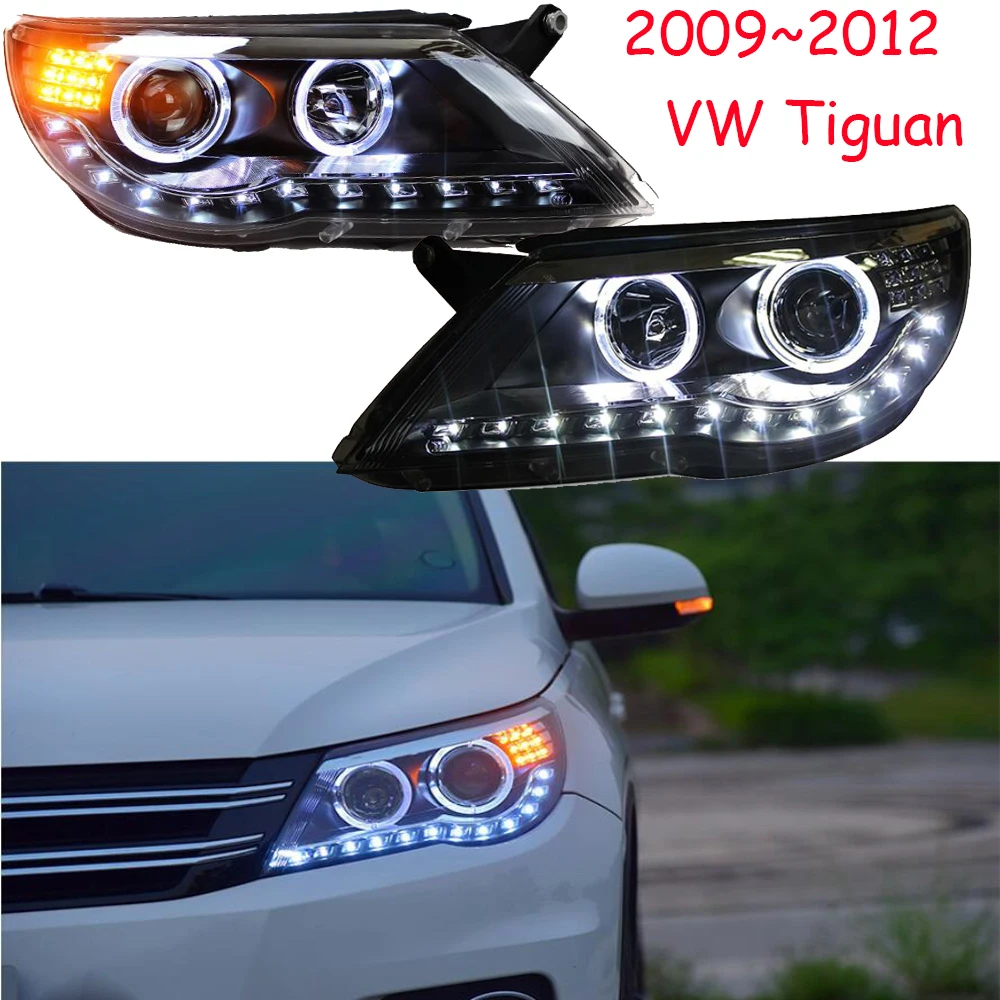Налобный фонарь Tiguan 2009 ~ 2012y светодиодный ДХО автомобильные аксессуары ксенон