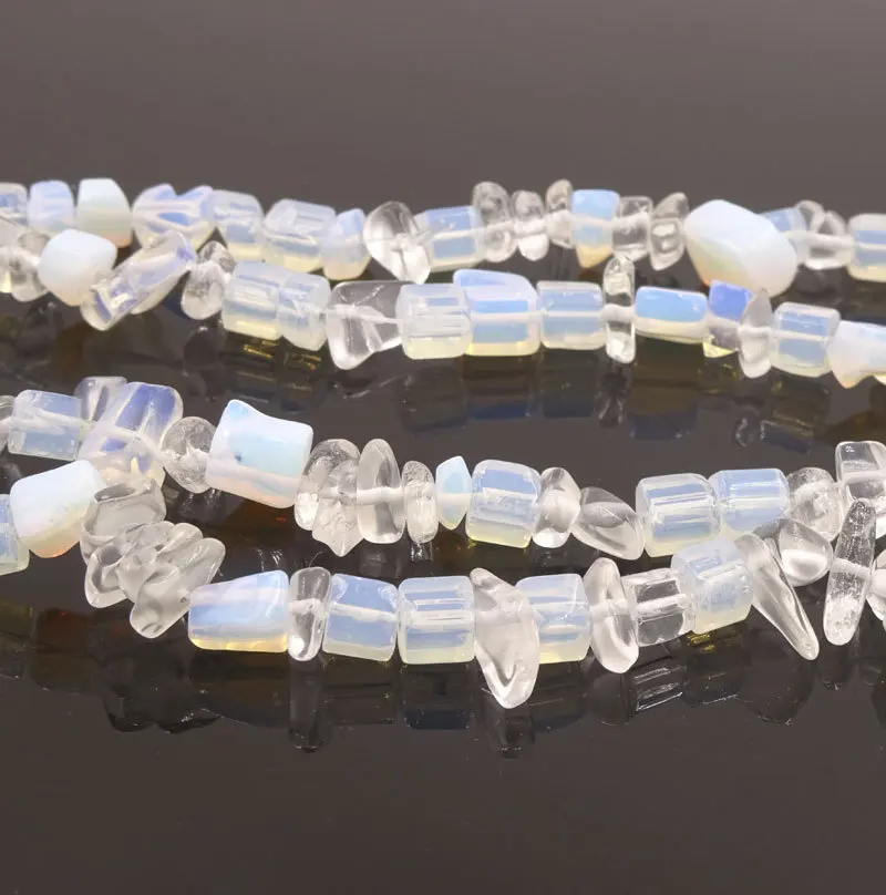 5-9mm Simulated Opalite Beads Stone Pierre De Lune Irregular Moonstone Parts To Make Jewelry 1 String 32inch | Украшения и
