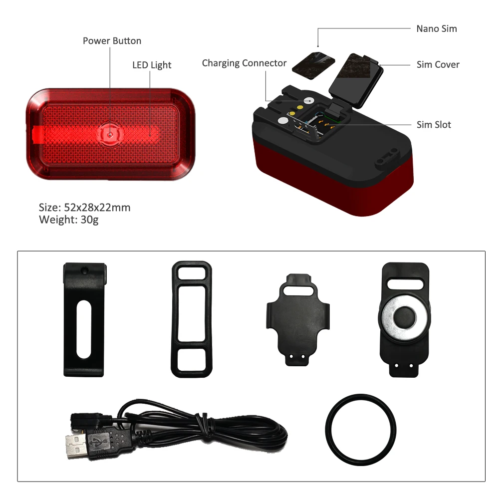 

KINGNEED T630 2G mini GPS micro pet dog cat kids senior personal bicycle bike GPS tracker fitness sport sim gps locator