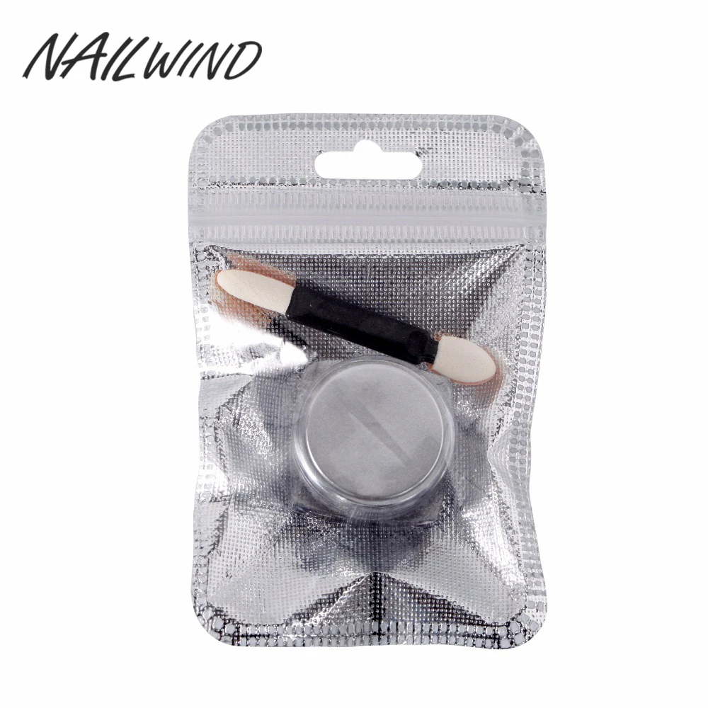 Nailwind 1 шт. хромированное покрытие для ногтей пигментное украшение алюминиевые