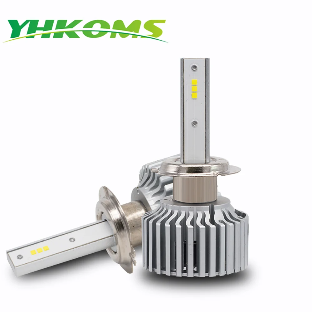 YHKOMS Автомобильные фары H4 H7 9005 9006 Hb3 Hb4 H8 H9 H11 светодиодные лампы для автомобилей CSP