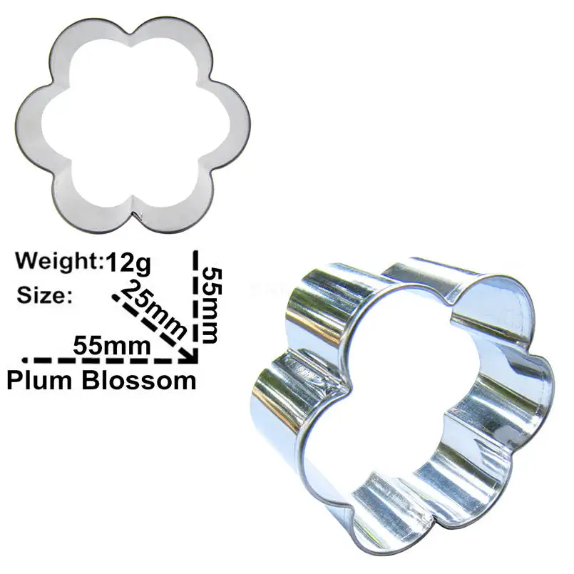 Формы для выпечки торта печенья 5 см форма сливы с шестью редкими лепестками
