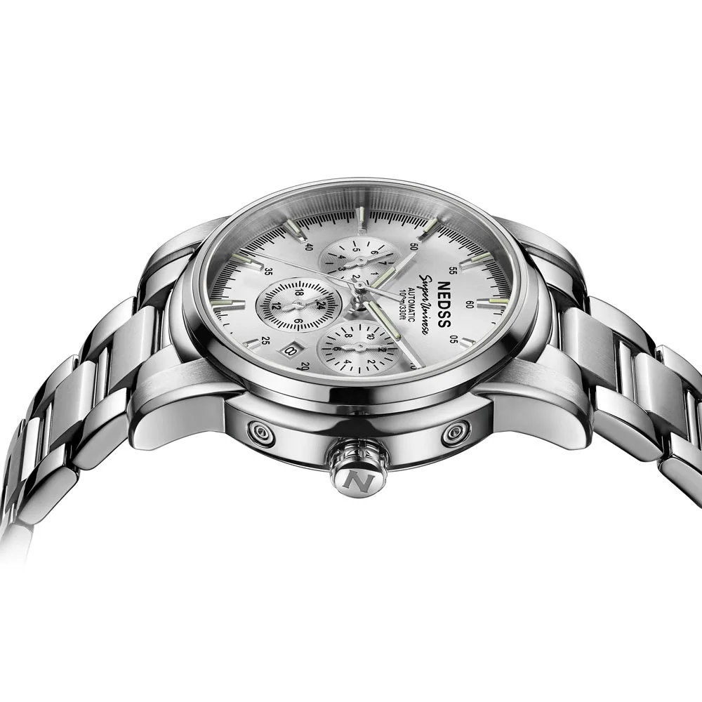 Роскошный топ Для мужчин автоматические механические часы тритий светильник