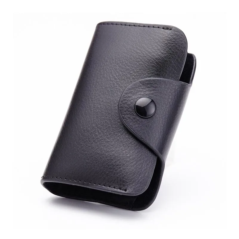 women mini leather wallet for credit cards unisex namecard bank card holder small men female purse gift | Багаж и сумки