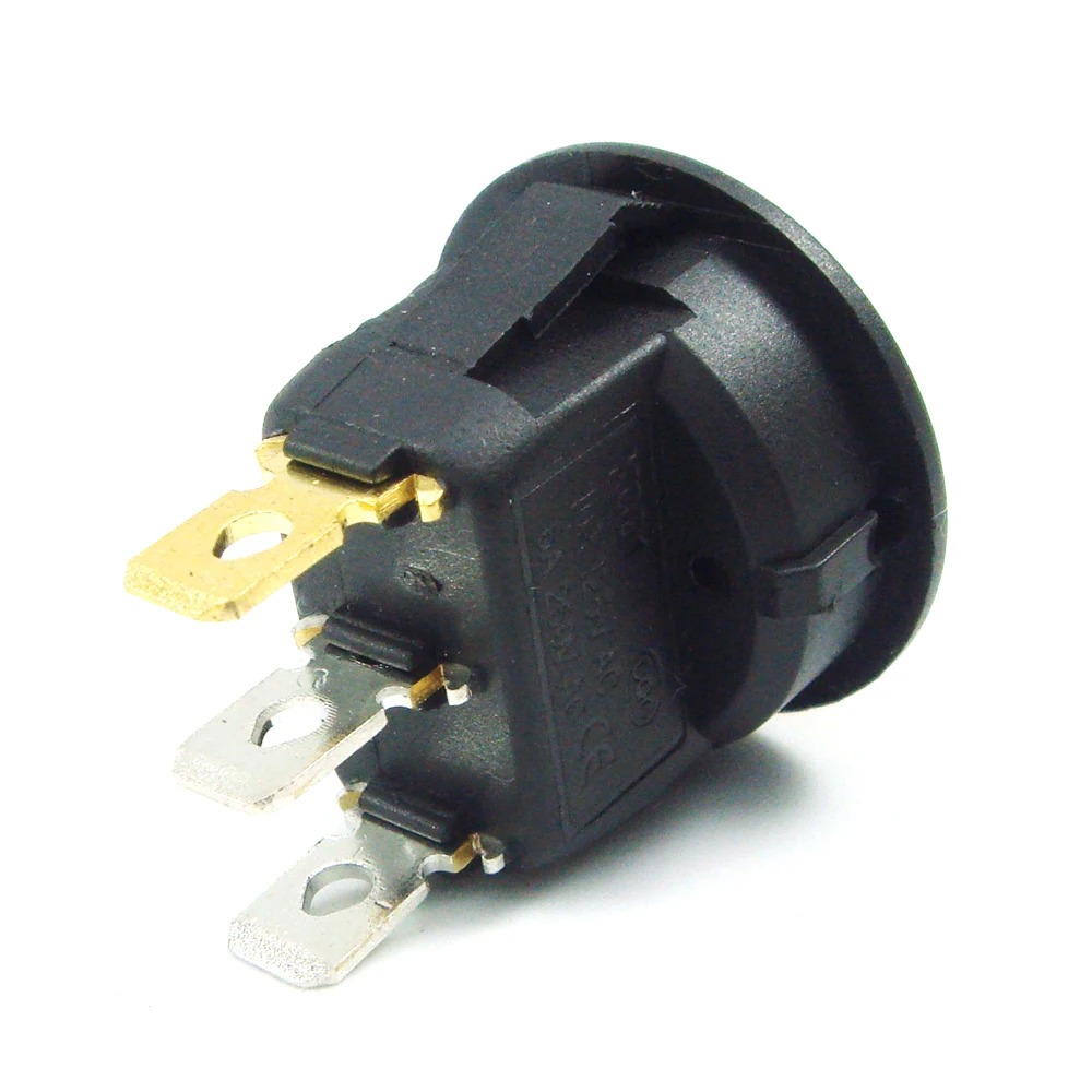 5 шт. красный светильник ВКЛ ВЫКЛ SPST Круглый тумблер 6A/250V 10A/125 В переменного