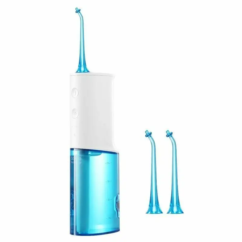 with 2 extra nozzles SOOCAS W3 портативный ирригатор для полости рта для чистки зубов струя воды USB Перезаряжаемый водный зубной Флоссер 2200mAh Ирригатор - Цвет: with 2 extra nozzles