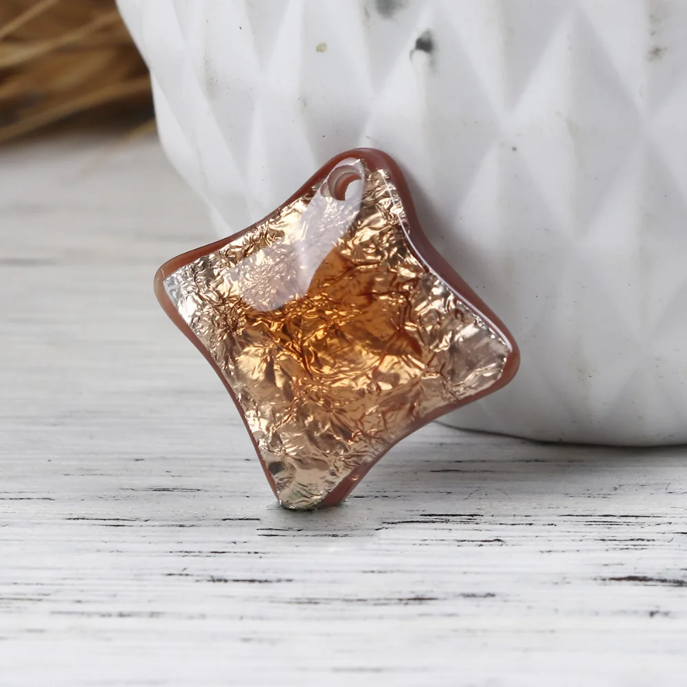 DoreenBeads полимерные АБ радужные цвета Aurora Borealis Подвески прямоугольные сердце