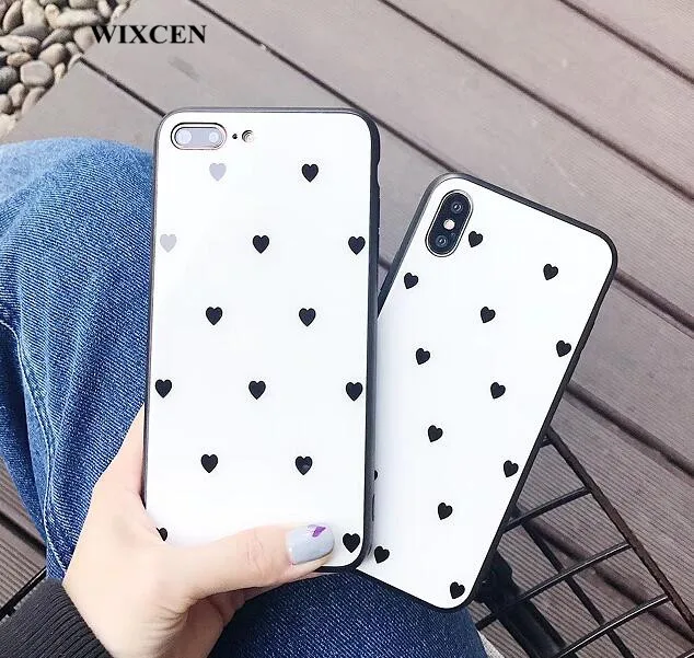 Wixcen белый зеркальный чехол для Iphone 7 7plus 8 6 6s 6plus X милый свежий мягкий ТПУ