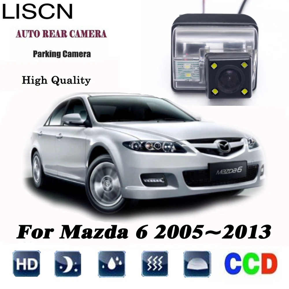Автомобильная камера заднего вида для Mazda 6 / MPS speed Atenza 2002 2008 CCD с ночным видением