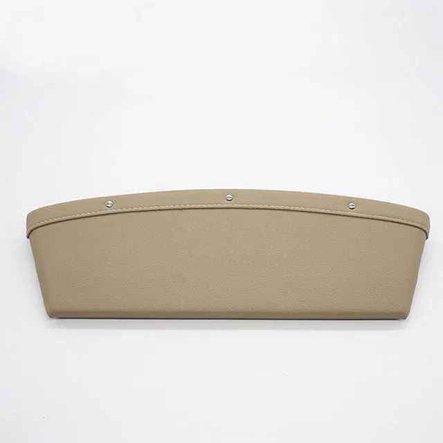 Beige LENTAI, 1 шт., коробка для автомобильных сидений, кожаный Органайзер, держатель для телефона Acura Chevrolet Cruze Aveo peugeot 307 308 Seat Leon Mazda 3 6 - Название цвета: Beige