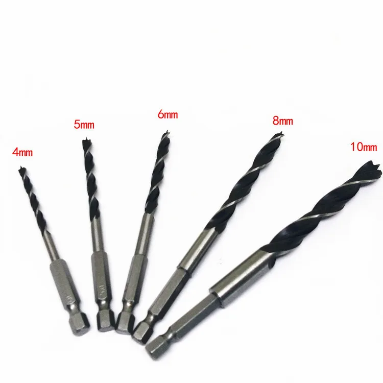 Сверло с шестигранным хвостовиком 5 шт. 6 35 мм 1/4 дюйма 4 8 10 мм|drill bit|hexagonal shank drill