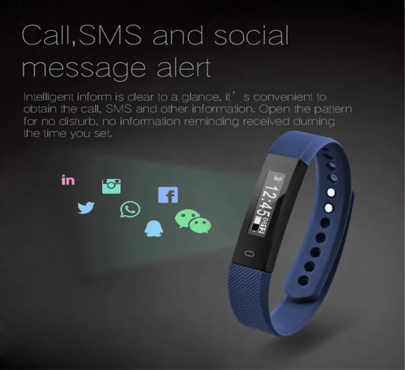 OLED сенсорный экран Смарт браслет часы с трекером активности подходит браслет часы для детей, мужчин и женщин бит