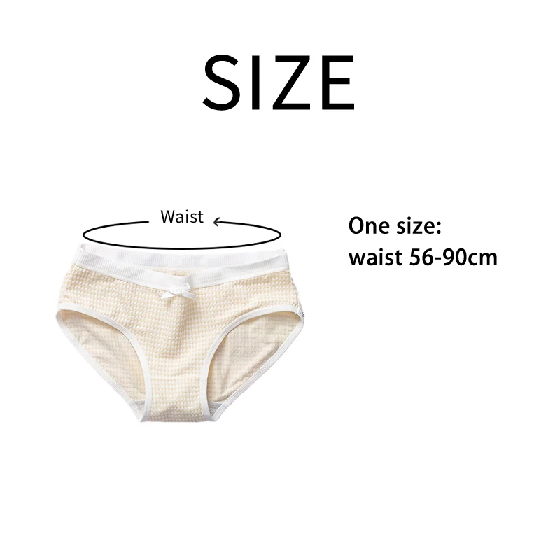 Panties cotton kawaii Sexy Plaid Candy colors Cute Women's panties 2019 spring summer new products Japanese Breathable Briefs | Женская