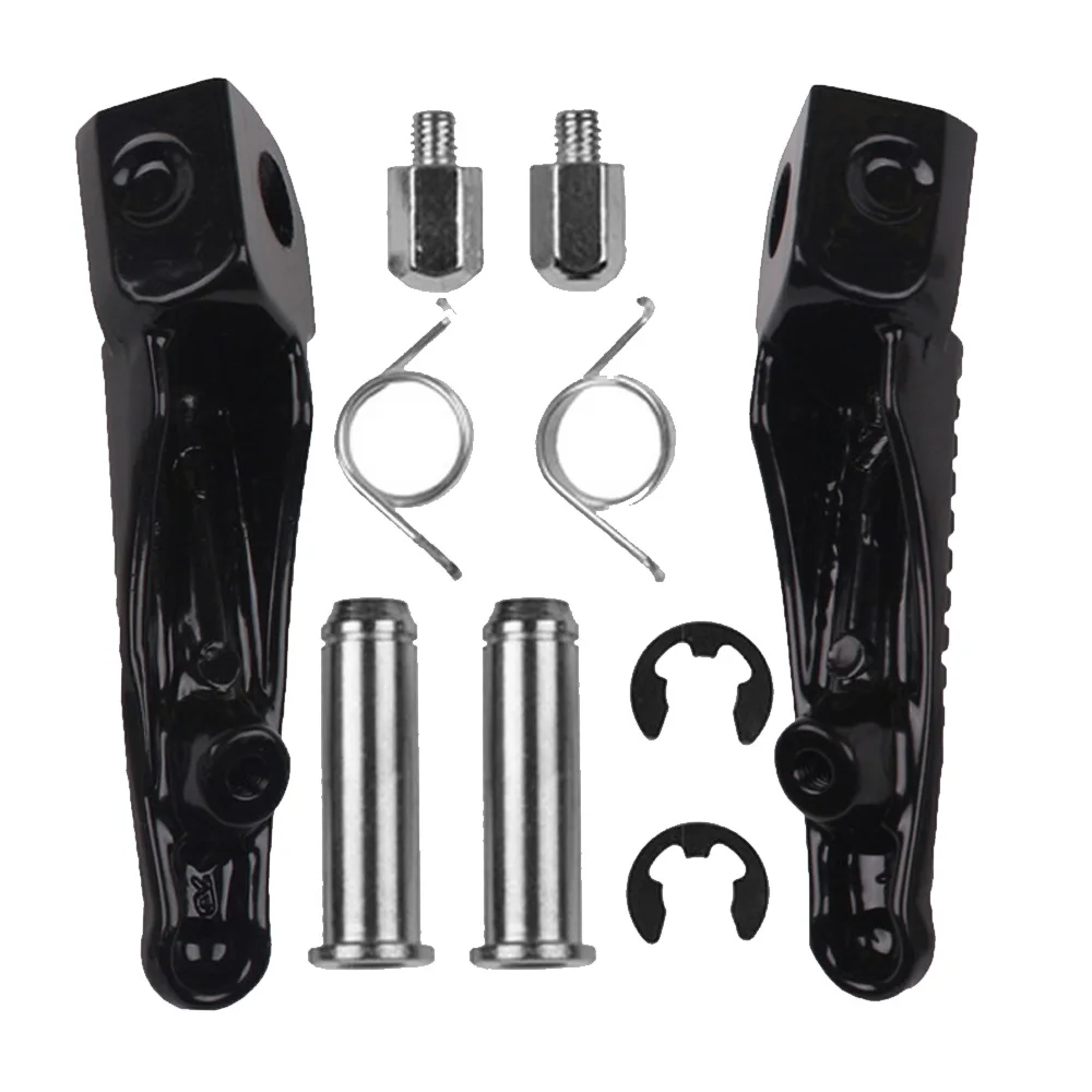 Черная опора для ног передняя Kawasaki Ninja ZX10R 2004 2013 ER6F ER6N 2009 ZX6R ZX 6R 2003 ZX9R 1998 2003|for kawasaki|zx6r