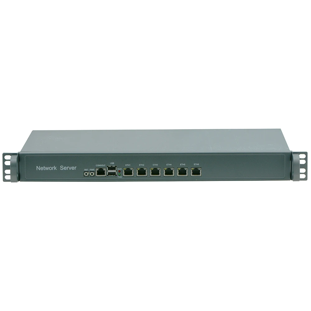 6 ethernet LAN ports network security firewall linux fanless 1U rackmount server Intel Celeron Quad Core J1900 | Компьютеры и офис