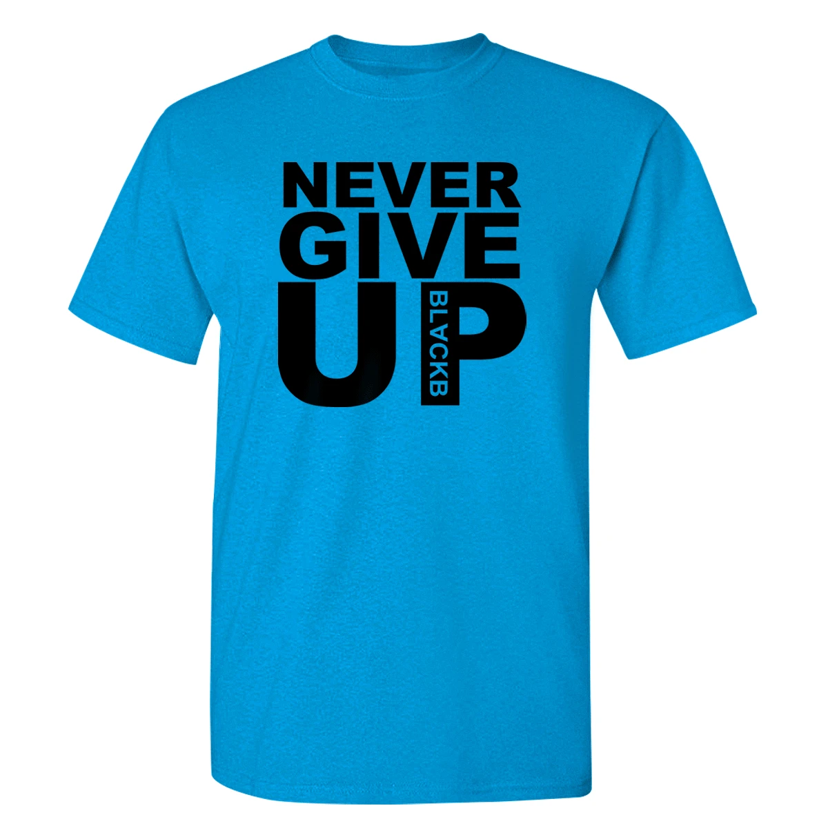 Футболка с принтом «Never Give Up Liverpool», мужские футболки с надписью «Mo Salah You'll Never Walk Alone», Топ, футболка в стиле Харадзюку, Мужская футболка - Цвет: light blue 1
