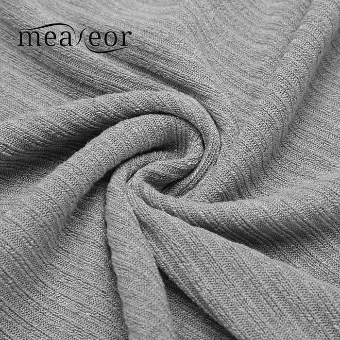 Meaneor One Shoulder Women Sweaters Batwing Sleeve Baggy Ladies Pullover Tops Autumn Spring Knitted Sweater Solid | Женская одежда