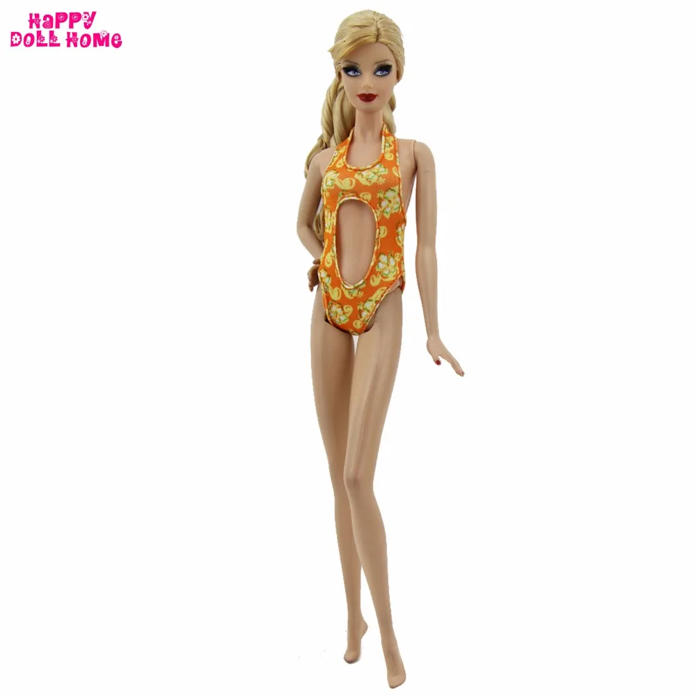 Оранжевая купальная одежда ручной работы летняя модель купальный костюм для