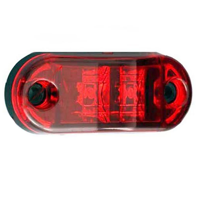 Tkeapl THTMH 10X Red Color SUPERFLUX LED MARKER CLEARANCE ABS Lens TRUCK Tailer LIGHT LAMP 12V + Chrome Cover | Автомобили и