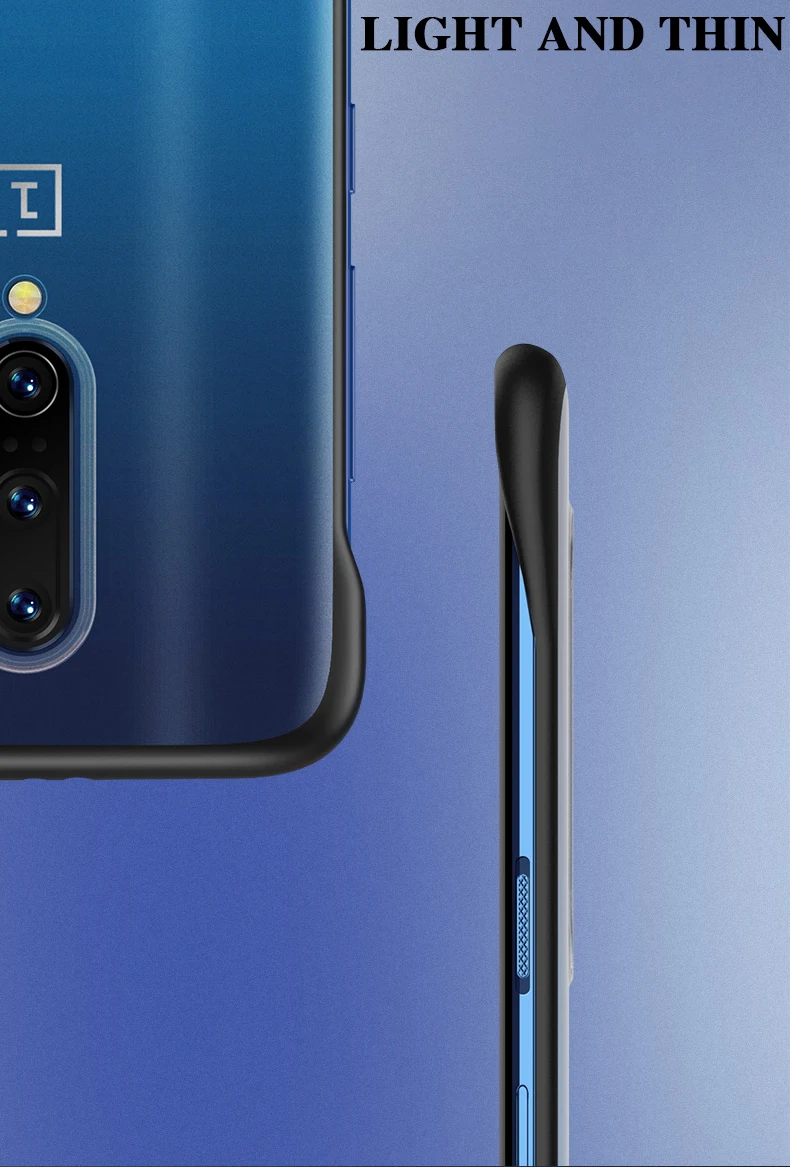 Для Oneplus 7 Pro Чехол безрамный Бампер Ультра тонкая прозрачная задняя крышка для Oneplus 7 Pro Телефон с противоударной защитой чехол
