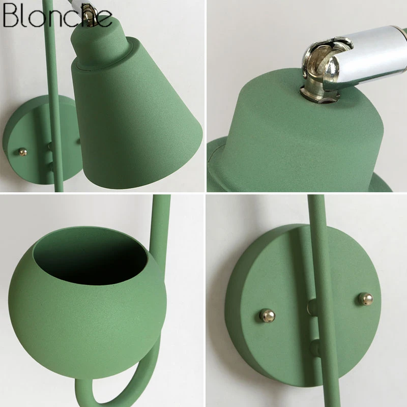 Северное растение DIY настенная лампа Современные светодиодные Настенные