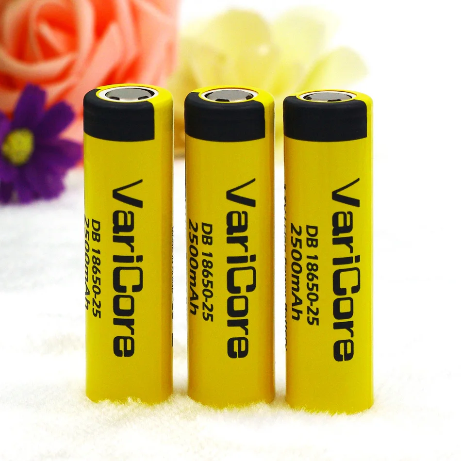VariCore DB18650 25 Оригинальная батарея 18650 3 6 V 2500mAh 20A 35A с высоким потоком энергии