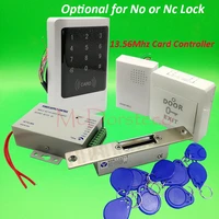 touch keypad metal waterproof door access control full 13 56mhz ic door lock control system kit yli narrow electric strike lock
