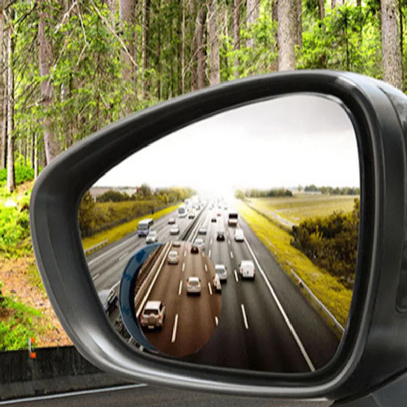 

Small circular mirror for automobile rearview mirror enlarging rearview mirror range