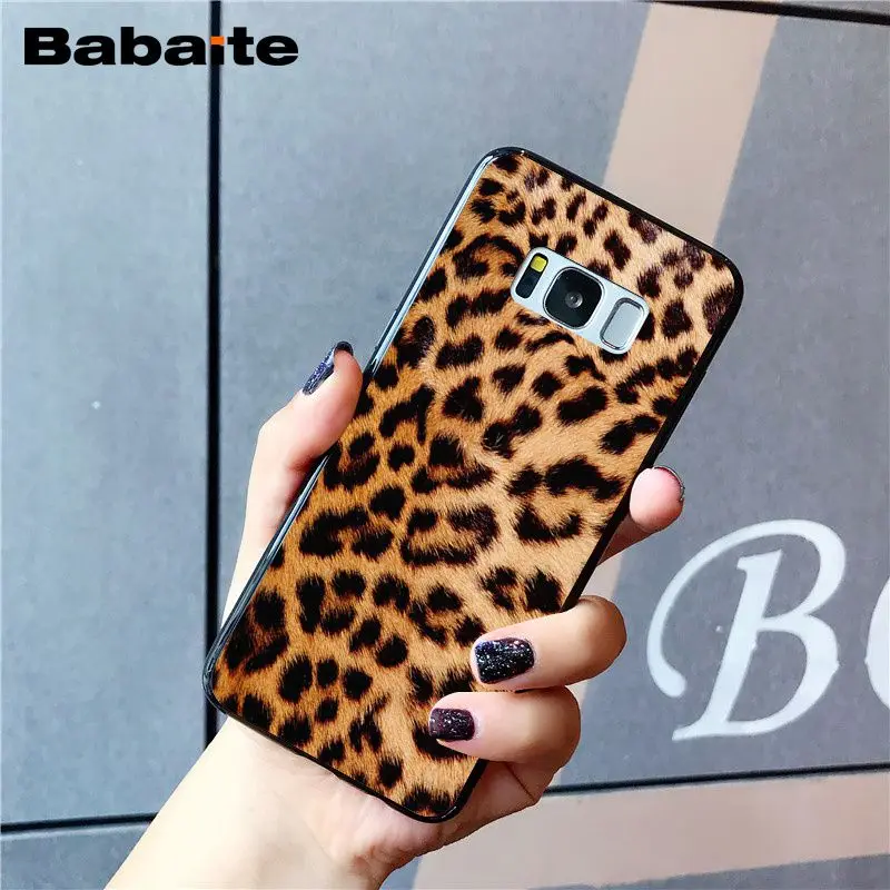 Модный чехол для телефона Babaite с тигром и леопардовым принтом Пантеры Samsung Galaxy S8 S7